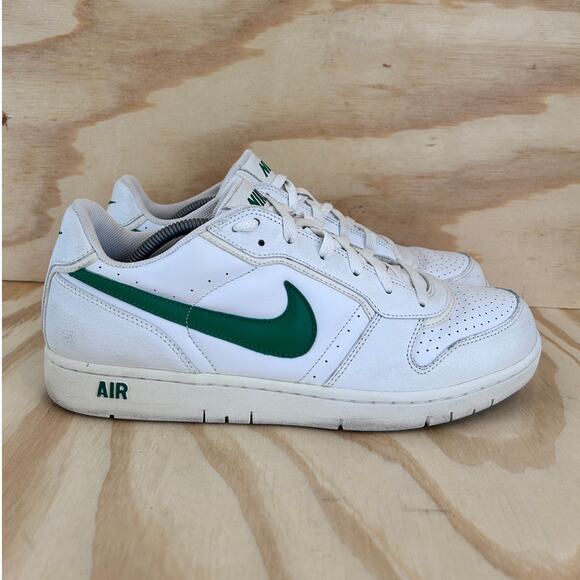 Nike - Court Vision Low - Sneakers - White/Green - Men's - 12 - 313324-131 - Picture 1 of 9
